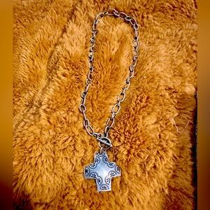 SILPADA Cross Necklace - Sterling Silver Virtuosity Cross Necklace N0557